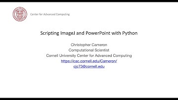 Case Study - Scripting ImageJ and PowerPoint with Python