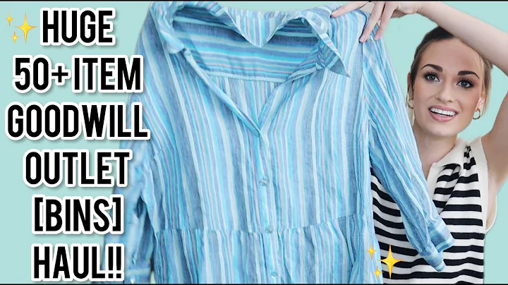 HUGE 50+ ITEM Goodwill Thrift Outlet [Bins] Haul to Resell for a Profit $$ on Poshmark!!