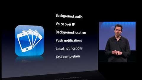 Apple iPhone OS 4.0 : Multitasking Part 2