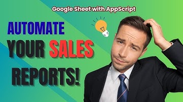 Automated Monthly Sales Reports with Google Apps Script - PDF Email Tutorial #googlesheets