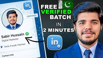 LinkedIn Verified Badge in Pakistan | Sabir Hussain Digital Marketer ✅