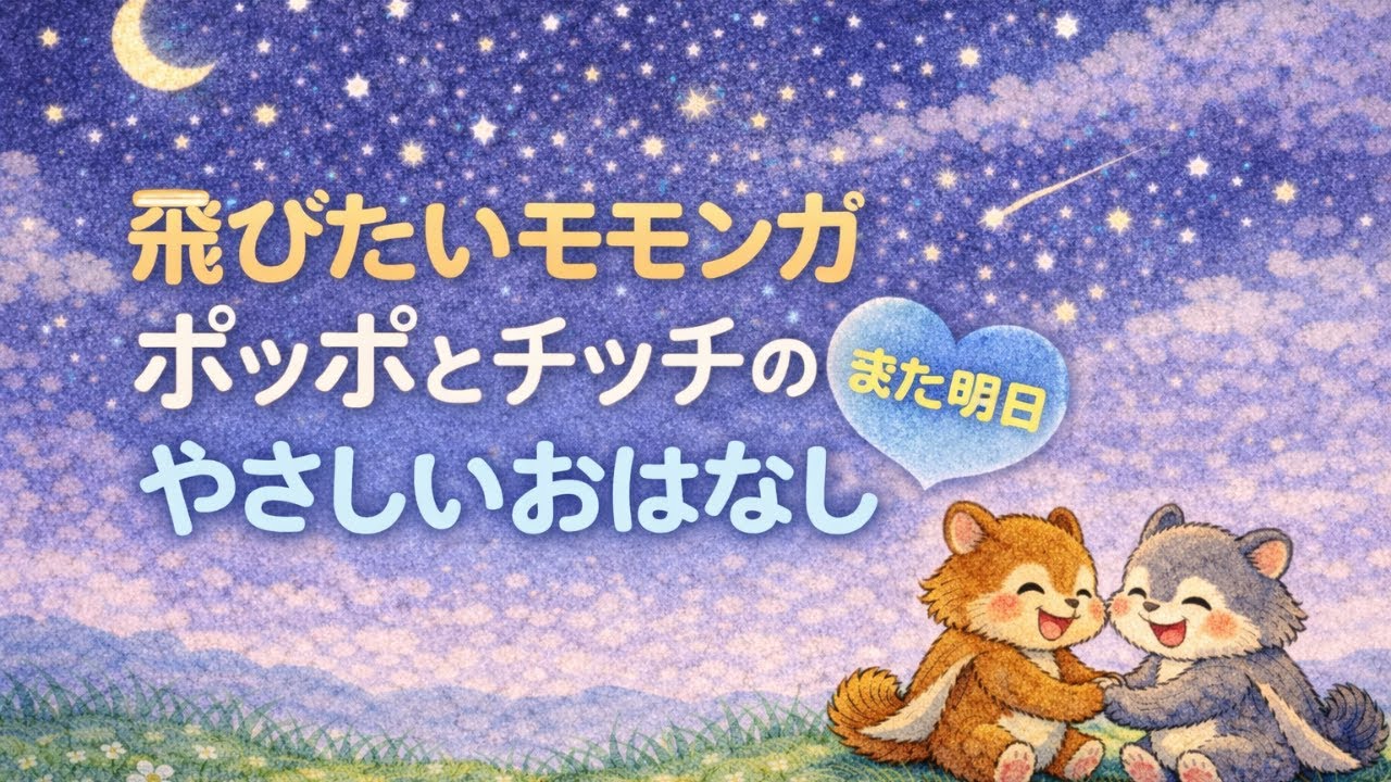 【小学1〜3年生向け朗読】飛びたいモモンガ｜あきらめない気持ちの物語（5分読み聞かせ）