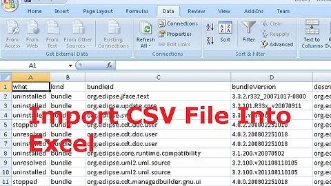 How to Import CSV File Into Excel