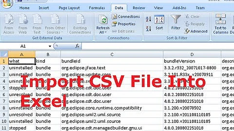 How to Import CSV File Into Excel