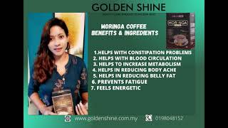 GOLDEN SHINE MORINGA COFFEE THE HEALTHY COFFEE