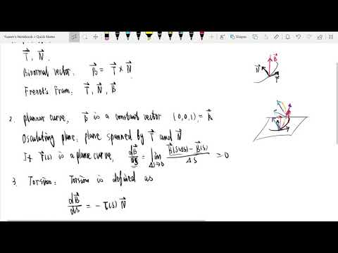 Binormal, torsion and