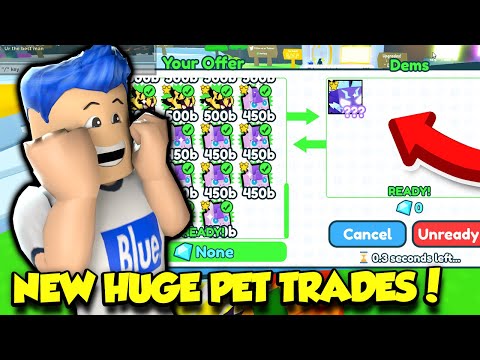 I Traded NEW EXCLUSIVE PETS For NEW HUGE PETS In Pet Sim X! (Roblox)