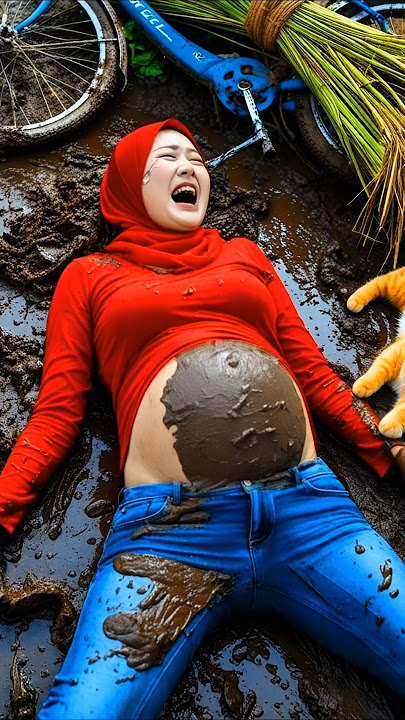Ibu Hamil Jatuh Dari Sepeda #ai #funny #animasi #lucu #shorts #viral #trending #videolucu #fyp