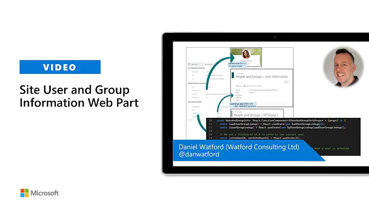 Site User and Group Information Web Part