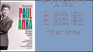 Paul Anka   Diana       lyrics