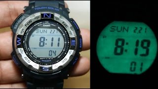 Casio Digital Protrek PRG-260-2 *UNBOXING, sensor \u0026 Light demo - YouTube
