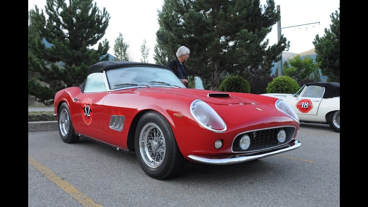 Ferrari 250 Gt Swb California Spyder Engine Startup And Driving