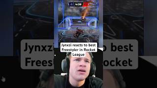 Jynxzi reacts to Best Freestyler in RL🔥🤯 #jynxzi #rocketleague #reaction #best #freestyle #dribble