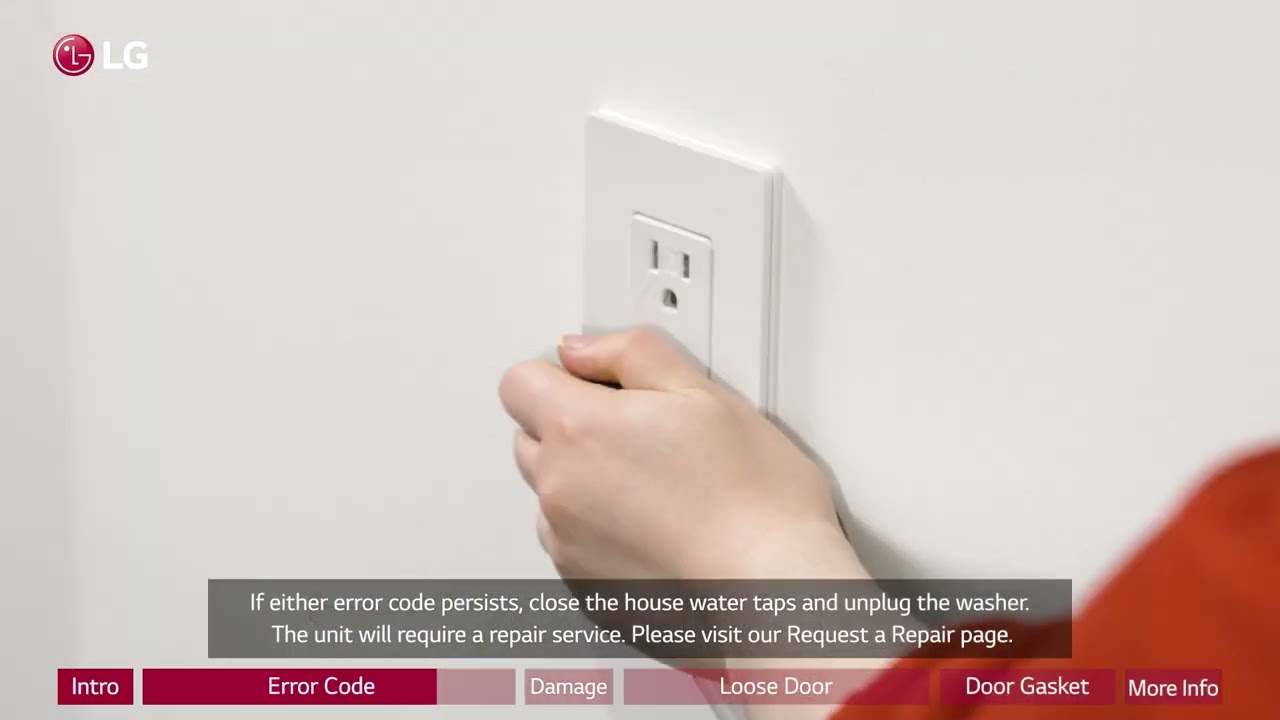 [LG Front Load Washers] Troubleshooting An LG Front Load Washer Door