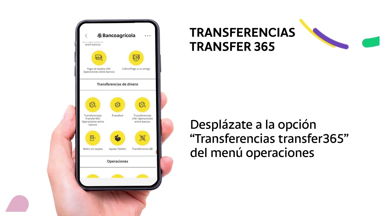 Banca Movil Como transferir dinero con transfer365