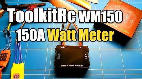 ToolKitRc WM150 150A Watt Meter Test Review and How To Calibrate ESC