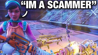 This RICH KID goes insane after losing his MODDED GUNS!! 💀😭 (Scammer Get Scammed) Fortnite