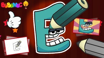 How to draw ALPHABET LORE We draw ALPHABET LORE letter E