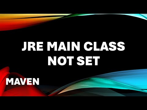 Maven output JAR not having JRE main class set