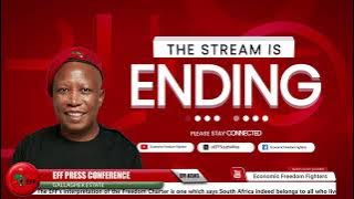 President @julius_s_malema addressing the #EFFPresser at the IEC National ROC