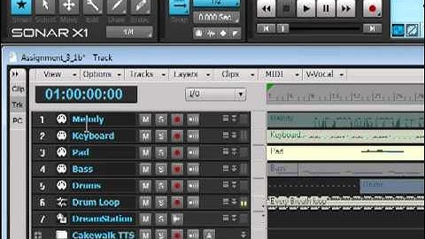 Loading a SoftSynth in Sonar X1