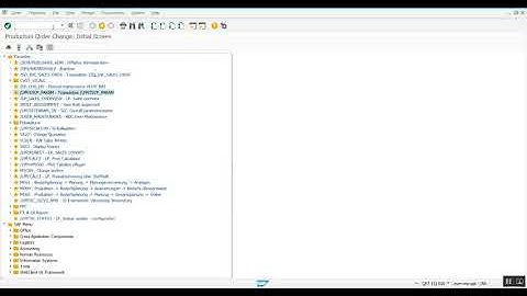 SAP + Release a production order