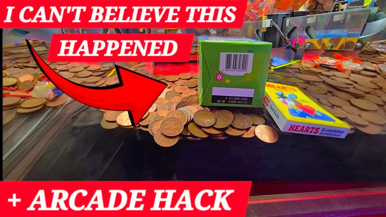 ARCADE HACK YOU NEED TO KNOW. uk holiday resort bridlington ARCADE. 2p pushers claw machines 