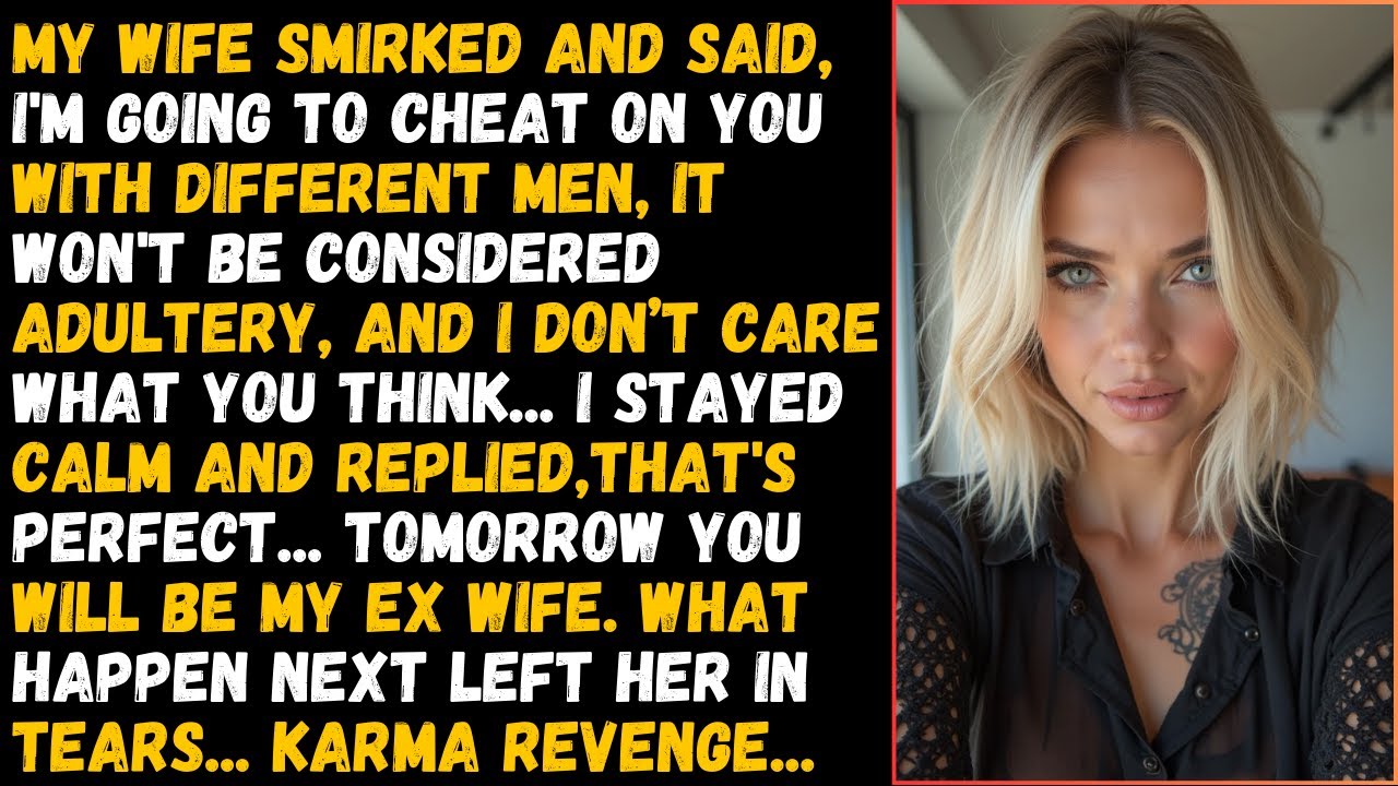 Outline Video My Cheating Wife Said, I'm Going To Cheat On You With Different Men, It Won't Be Considered Adultery
