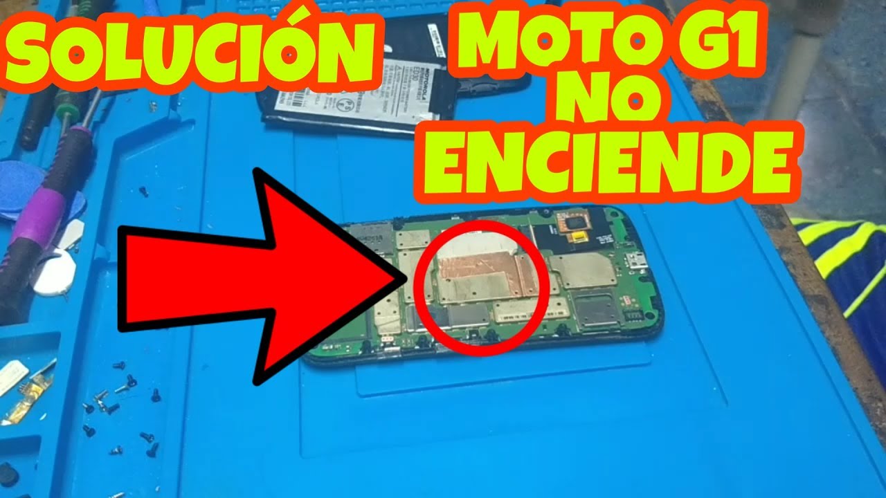 SOLUCION  MOTO G1 XT1032 No ENCIENDE  Solo ENCIENDE LED BLANCO 