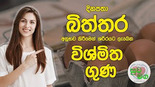 Amazing Health benefits of egg sinhala- (biththara wala guna) - බිත්තර වල විශ්මිත ගුණ