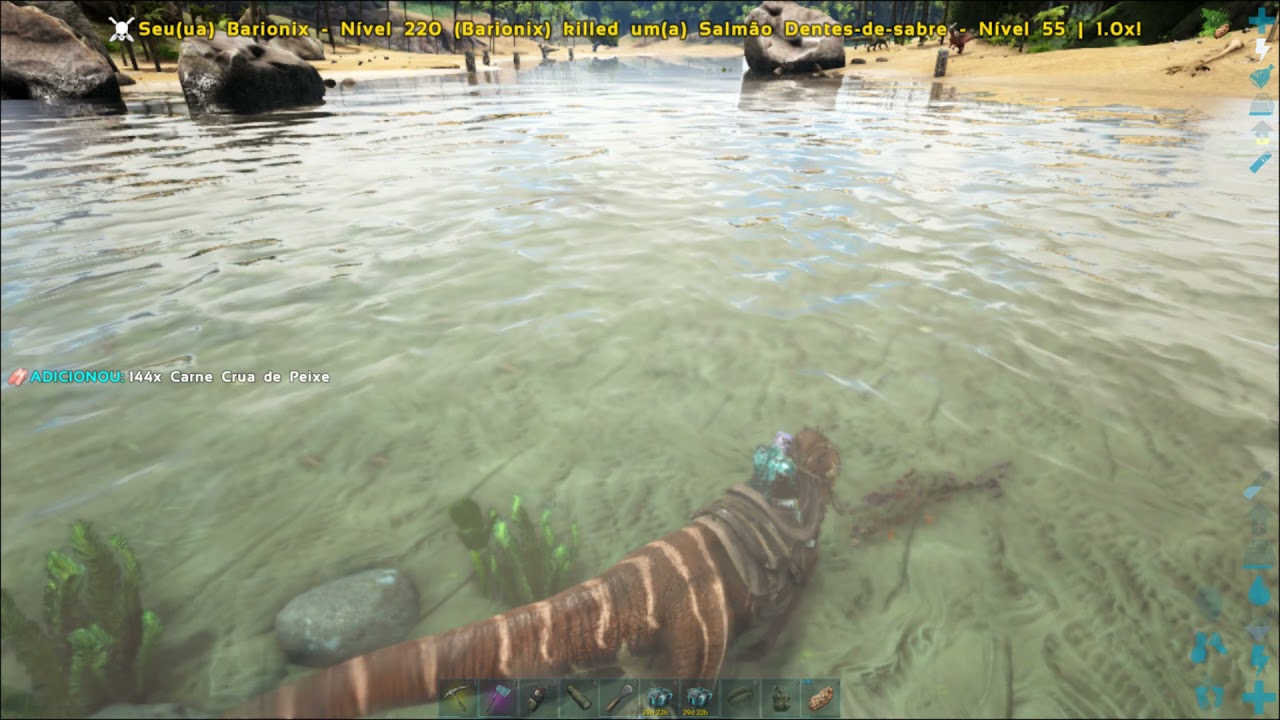 ARK Survival Evolved FISHING PEACEFULLY UNTIL... YouTube
