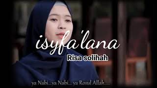 RISA SOLIHAH || Isyfa'lana || full lirik mp3