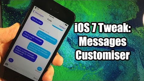 iOS 7 Jailbreak Tweaks: Messages Customiser - FREE