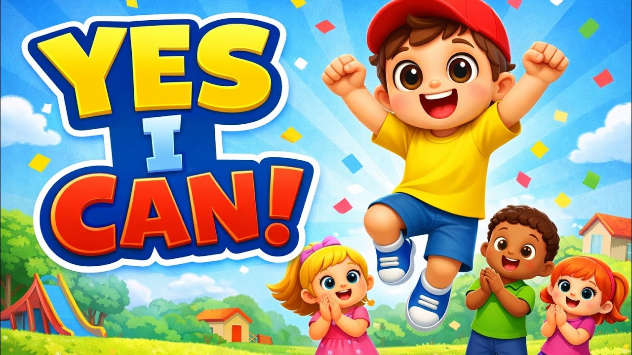 Yes I Can! Fun Action Song for Kids | Clap, Jump & Spin