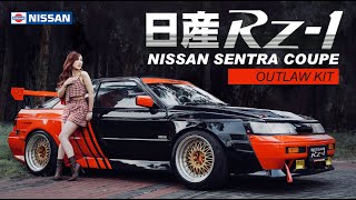 Customized 1986 Nissan Hikari Sentra/Sunny Coupe RZ-1 with OUTLAW wide bodykit | Cinematic Car Video