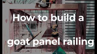 How to build a  Hog Panel Deck Railing  Farm house style (Ep 68)