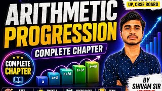 🔥 Class 10 Maths LIVE | Arithmetic Progression (AP) Full Chapter 💯📚 CBSE & UP Board | PYQs + Tricks