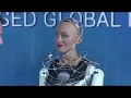 Sophia, la robot umanoide, presentata da Neri Marcorè