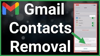 how to remove gmail contacts on iphone