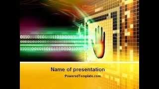 Computer Identification PowerPoint Template by PoweredTemplate.com