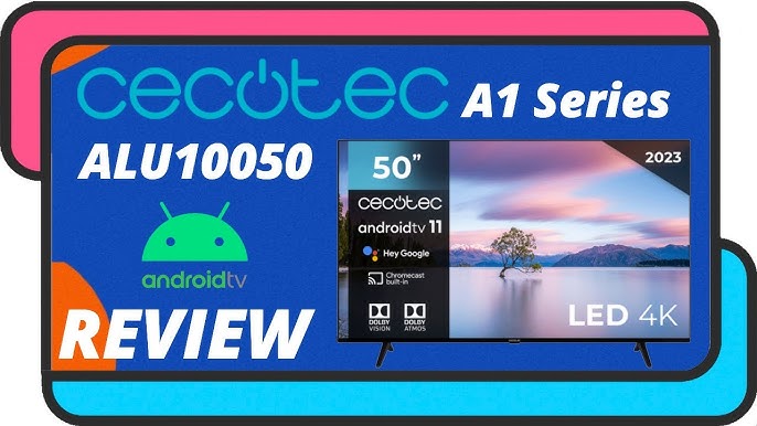 TV QLED 50 - CECOTEC V1 series VQU10050, HD+, Smart TV, Black