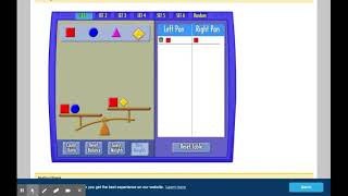 Pan Balance – Shapes. Day 2-digital learning