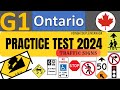 G1 driving test  all 2024 exam questions  ontario g1 practice test 2024  g1 test ontario 2024