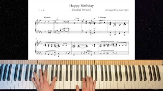 “Happy Birthday” (Soulful Jazz Piano Arrangement) - with Sheet Music