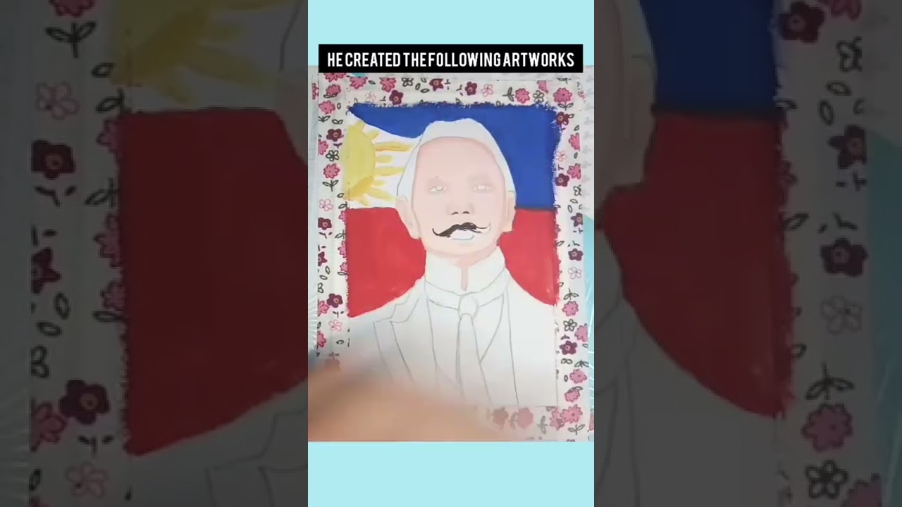 Painting our Philippine Hero Juan Luna in my style 