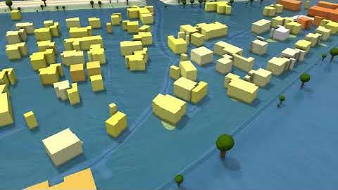 Interactive Visualization of Flood and Heavy Rain Simulations