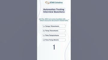 Automation Testing Interview Questions with Answers for Fresher | STAD Solution