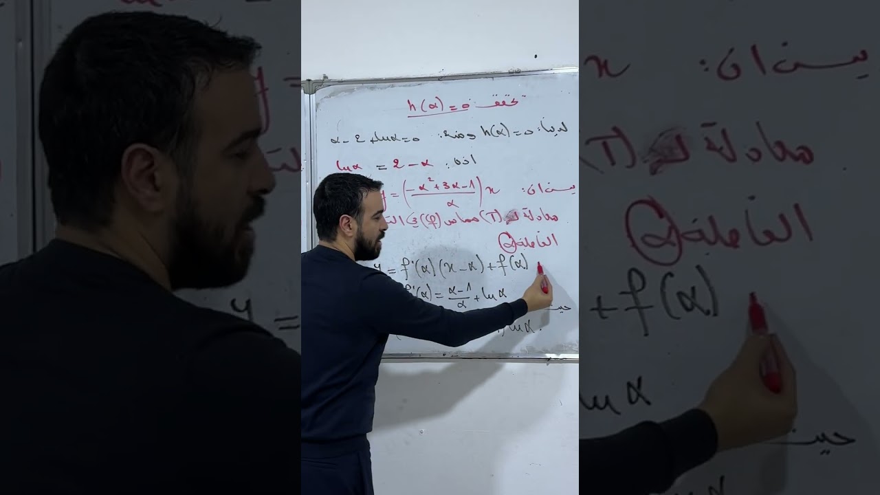 فكرة رائعة في ايجاد معادلة المماس