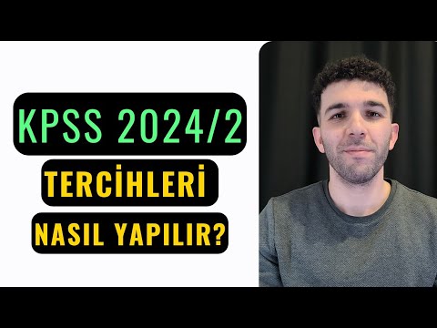 KPSS 2024/2 TERCİHLERİ
