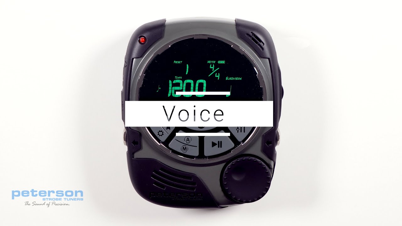 StroboPLUS HDC Metronome Video Instructional Manual 10 Voice Settings